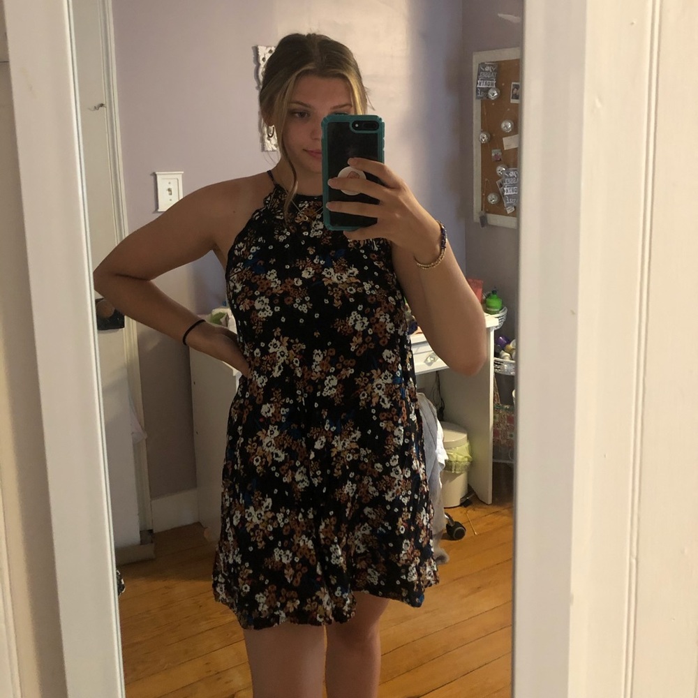 Black Floral Sundress